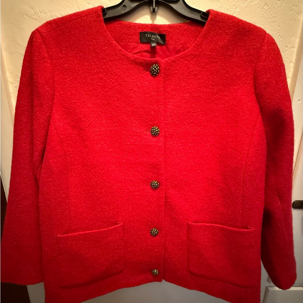 Red Button-Up Jacket